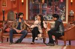 Sonakshi Sinha, Kapil Sharma, Shahid Kapoor on the sets of Comedy Nights with Kapil in Mumbai on 4th Dec 2013